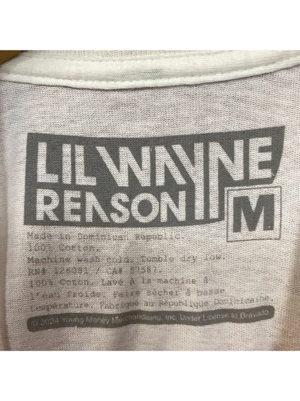 Reason Lil Wayne A Milli Lightning White T-Shirt medium